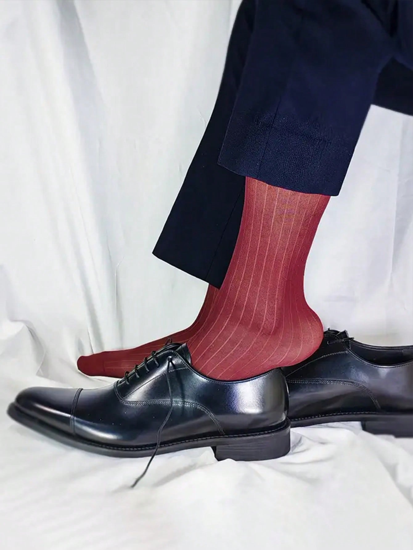 Men Formal Wear All Black - 1 par de calcetines de vestir