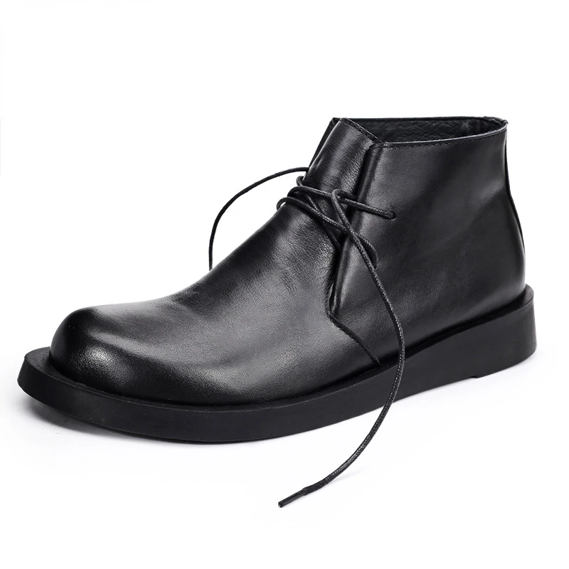 Men Formal Wear With Boots - Botas Oxford de ante vacuno hasta