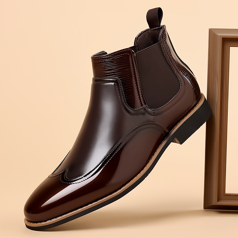 Men Formal Wear With Boots - Botas Chelsea para hombre, botines Retro