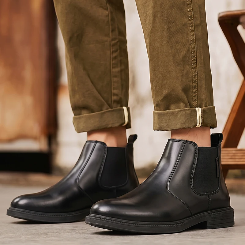 Botines Chelsea de cuero para  - Men Formal Wear With Boots reseña y precio