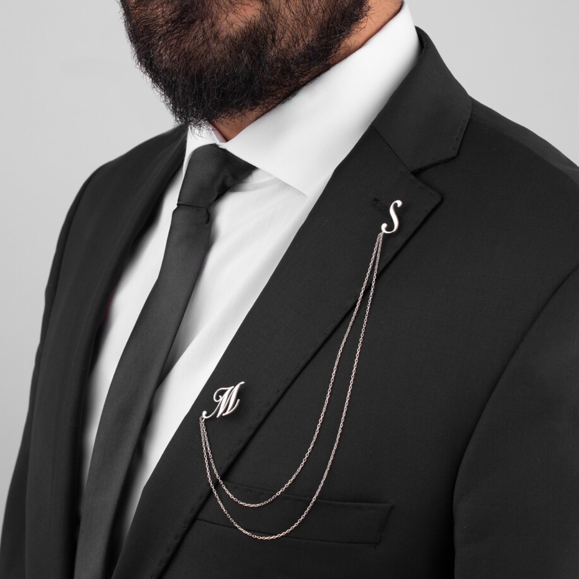 Broche Personalizado con Doble - Tuxedo Lapel Pin reseña y precio