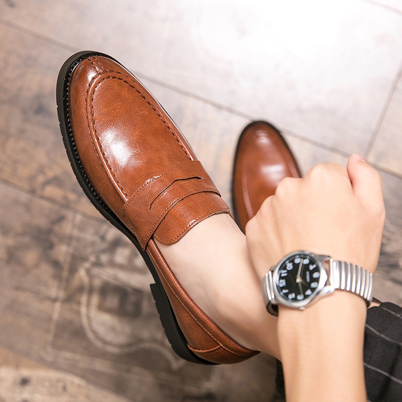 Mocasines de hombre de cuero s - Formal Men Daily Wear Footwear reseña y precio