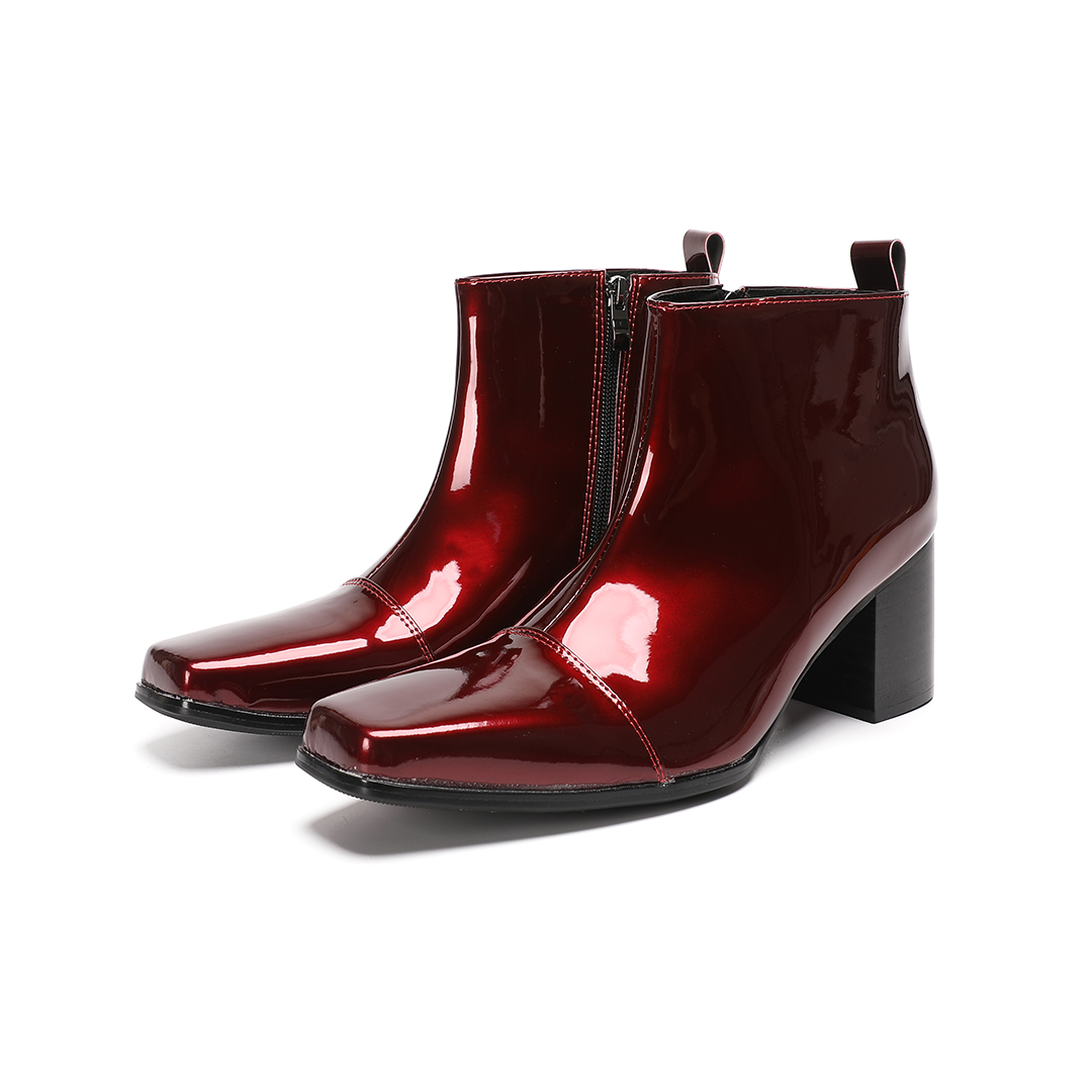Botas de tacón alto de cuero g - Men Formal Wear With Boots reseña y precio